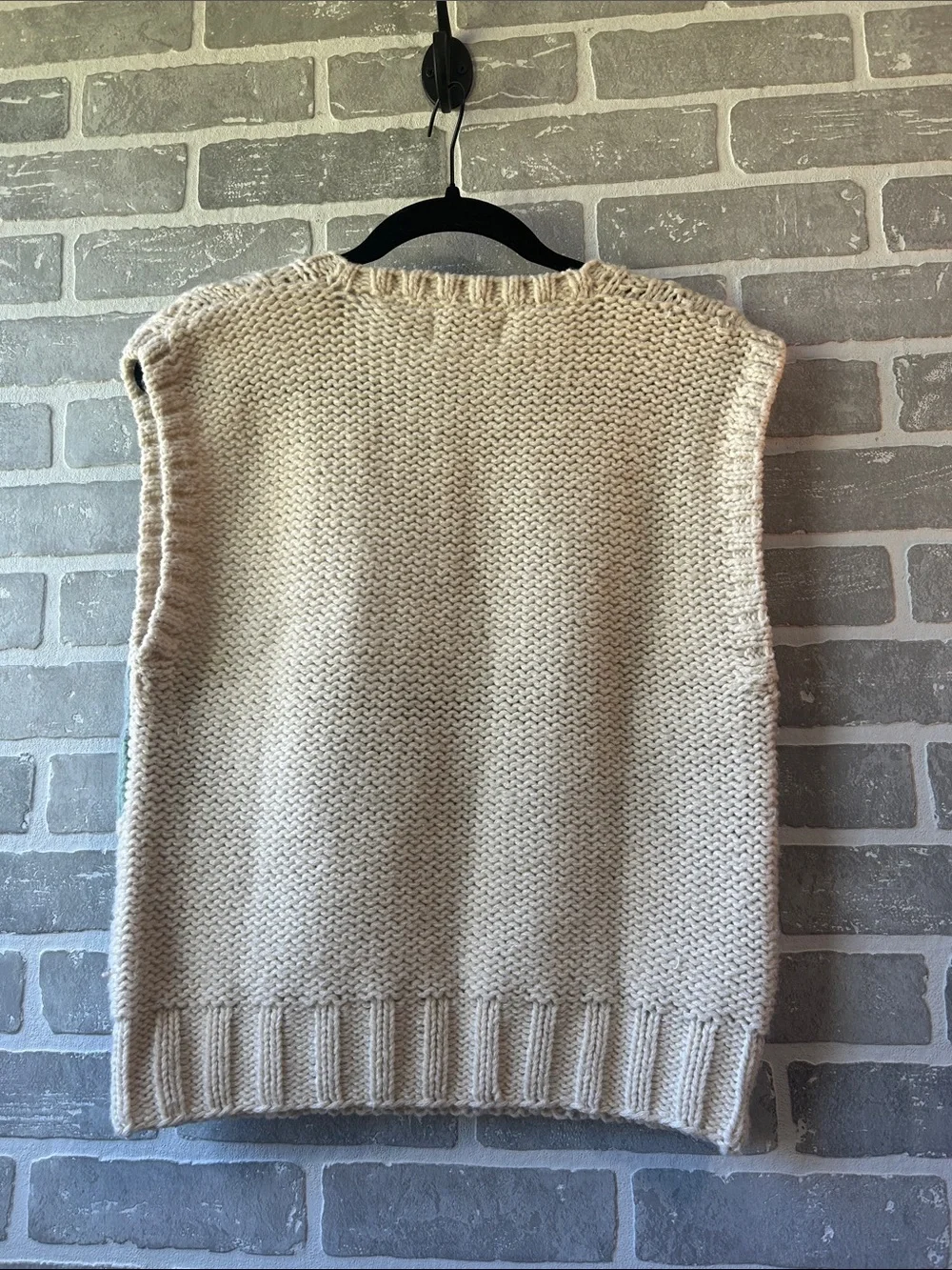 Vintage Russ Petites Cottagecore Sweater Vest Farm Sheep‎ Knit Size M